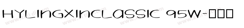 HYLingXinClassic 95W字体转换